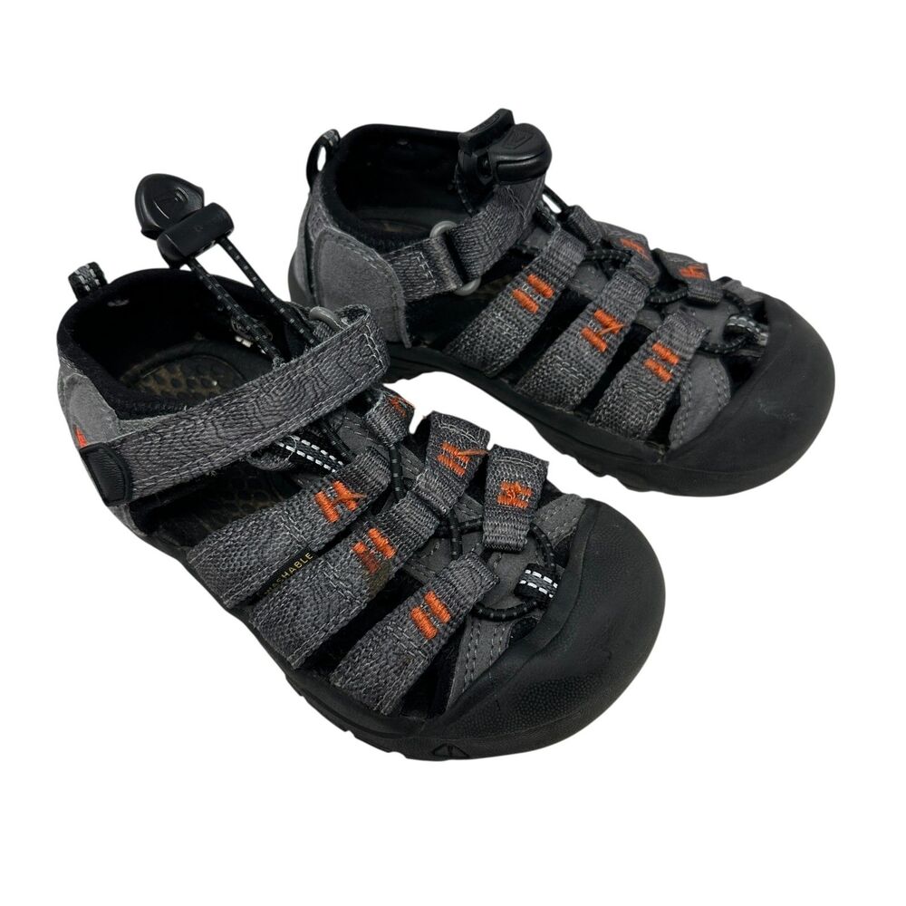Keen Boys Kids Unisex Orange and Grey Closed‎ Toe Water Shoes Size 10